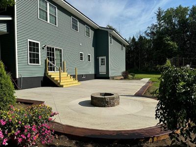 Concrete Fire Pit Building