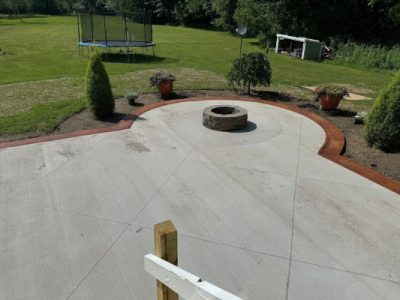 Concrete Fire Pit Installation